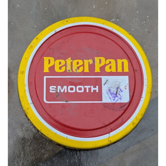 VTG Peter Pan Glass Peanut Butter Jars 80s Matching Creamy Crunchy Retro Yellow - Picture 9 of 10